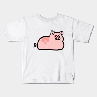 Cute Piggy Very Angry Kids T-Shirt